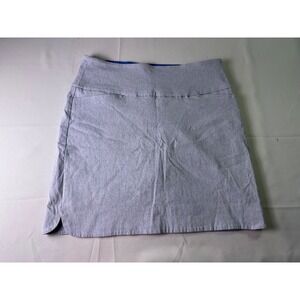 S.C.&CO Skort Women's Size L Blue Gray Pull On Golf Athletic Casual‎ Skirt